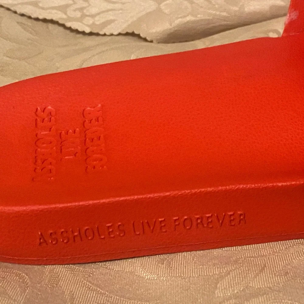 MENS Linda Finegold  RED SUPERSOFT SLIDES SIZE 7